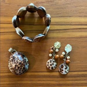 Leopard print costume jewelry bundle